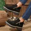 Botas Chelsea Nuevas de Otoño/Invierno para Mujer, Suela Gruesa Mate, Cremallera Lateral, Antideslizantes, Botas Martin, Versátiles, Tacón Grueso, Botas de Mujer, Mayoreo
