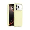 Funda Real de Silicona Líquida para Teléfono Móvil Adecuada para Apple Iphone17 Ventana Grande Color Puro Aire Integrado Botón de Cámara Pro