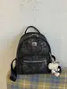 Mochila Grande com Estampa de Leopardo Retrô Feminina 2026 Nova Versátil para o Trabalho Estudante Bolsa Escolar Alta Aparência Mochila de Viagem