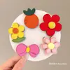 Lindas Calcomanías de Flores para el Cabello para Niños, Pinzas de Pelo de Dibujos Animados para Flequillos y Lados, Cinta Mágica no Dañina para Cabello de Bebé, Accesorios para el Cabello
