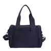 Bolso Tote de Color Sólido Minimalista de Diseño de Nicho Estilo Coreano Ins Casual Ligero Versátil Gran Capacidad Bolso Cruzado