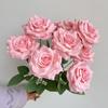 9 Pacotes de Cabelo Pacotes de Núcleo de Cabelo Rosa Diamante Rosa Canto Rosa Casamento Salão de Casamento Fileira de Flores Modificação de Base Vaso de Flores Flor