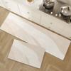 Tapete para Piso de Cocina Estilo Wabi-Sabi, Antideslizante, Resistente al Aceite, Limpiable con Trapo, Tapete para Pies sin Lavado, Absorbente de Agua, Absorbente de Aceite, Tierra de Diatomeas, Alfombra Resistente a Manchas