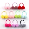 Diademas Pequeñas de Pompón para Niñas, Estilo de Exportación, Adorno Lindo para Bebés y Niños Pequeños, Accesorios para el Cabello para Niñas Que No Dañan el Cabello, Adecuadas para Dos Coletas