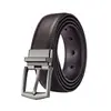 Cinturón de Cuero Genuino para Hombre, Moderno, Sencillo y Versátil, con Hebilla Giratoria de Pin de Alta Gama, Cinturón de Piel de Vaca de 3.5 cm para Hombre, Estilo Coreano