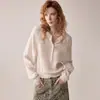 [Mismo Estilo que Lu Ying Ivy] Suéter de Punto Jomi Retro Pullover 2026 Top para Mujer con Lana
