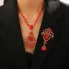 Broche de Cristal Estilo Retrô Moda Europeia e Americana Transfronteiriça Alfinete de Liga de Zinco com Strass Pingente Colorido Acessório de Broche de Luxo Leve
