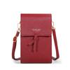 MADLEY nuevo bolso de teléfono móvil con pantalla táctil para mujer, cartera, clutch de longitud media estilo coreano, monedero, bandolera pequeña para el hombro