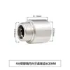 Conector Rosqueado de Aço Inoxidável de 4 Pontos, Adaptador Direto com Rosca Interna e Externa, Conector de Tubo de Extensão Espessado de 6 Pontos para 4 Pontos, Conexões para Tubos de Água