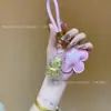 Chaveiro Ano do Cavalo Fique Rico Logo Flor Pingente para Celular Ouro Puro 999 Pônei Corrente para Celular Pingente Venda por Atacado