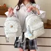 Luxe&Kitty Beige Grande Lujo Comercio Exterior Nuevo Estilo Mochila Original Gran Capacidad Hello Kitty Estudiante Bolsa Escolar