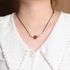Pulsera Estilo Tiktok, Collar Tejido a Mano de Frijol Rojo, Pulsera de Frijol Rojo, Regalo de Amistad, Tendencia Personalizada