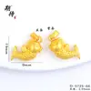 Collar Colgante de Pez Dorado Año Tras Año para Mujer Nuevo Estilo Chino Simple Elegante Pez Dorado Pequeño Cadena para Clavícula Wholesale Color Duradero