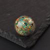 Cuentas grandes de laca cuentas individuales cuentas sueltas hechas a mano piel de rinoceronte incrustada con espiral nácar artesanía de laca artículos de laca pulsera de cuentas de Buda joyería de juego de texto
