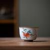 Conjunto de Chá de Kung Fu Ru Kiln Xícara de Chá Master Cup Xícara Única Copo de Degustação de Filme Aberto Tigela de Chá de Porcelana Ru Cerâmica Estilo Nacional
