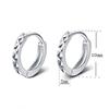 Pendientes de flor de arroz chapados en platino, estilo coreano, diseño de nicho clásico simple, joyería de moda para las orejas, suministro de fábrica al por mayor