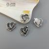 Nueva Joyería para Uñas de Celebridad Cibernética Aleación Hueca Amor Estrella Hombre Diamante Decoración de Uñas Tridimensional Retro Circonita Lujo Ligero