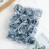 Cabezas de Flores de Rosa Artificiales para Cajas de Dulces de Boda, Recuerdos, Decoración, Flores Falsas, Materiales DIY, Boutonnières, Tocados, Flores de Boda