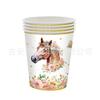 Decoración de Fiesta de Carreras de Caballos Nueva Transfronteriza Niños Niñas Fiesta Vaquera Occidental Mantel de Mesa Vajilla Suministros de Montaje Set