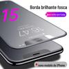 Para iphone16 filme fosco apple 15 anti-impressão digital borda brilhante 14promax tela cheia 13 filme de telefone móvel para jogos 12
