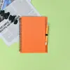 Novo A5 com caneta caderno espiral em estoque pode imprimir logo simples pequeno fresco bloco de notas de estudante livro espiral