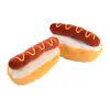 Brinquedo de Pelúcia Cachorro-Quente para Pets Cães e Gatos Macio Divertido Apitador