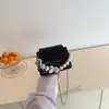 Estilo Ins Verão Novo Pedra Laser Rosto Brilhante Pérola Coração Portátil Mini Bolsa Transversal Acessórios Bolsa Feminina