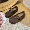 Zapatos de vestir de un carácter, atractivos, 2026, versátiles, suela súper suave, que aumentan la altura, de boca poco profunda, estilo ballet de otoño, con Mary Janes, para mujer, no