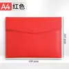 Maletín de negocios A4, bolsa para documentos, carpeta impermeable, bolsa de archivo de cuero engrosado, se puede imprimir con logo, en stock