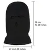 Gorro de punto con tres agujeros para otoño e invierno para hombres y mujeres, pasamontañas cálido y a prueba de viento para ciclismo al aire libre, venta al por mayor