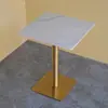 Restaurante de comida rápida, cafetería escolar, mesa de comedor de pizarra, local comercial de té de leche, área de descanso para el servicio de restaurante, mesas y sillas de reunión rectangulares y pequeñas redondas