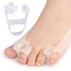 Banda de tensión para valgo de pulgar, doble orificio, superposición de hueso del pie grande, separador de dedos, flexible, antidesgaste, banda de tensión elástica para dedo pequeño.
