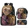 Mochila Escolar Harry Potter de Tres Piezas Mochila Casual para Hombres y Mujeres Mochila para Estudiantes Impresa de Gran Capacidad Mochila para Exteriores