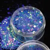 Amazon Sirena 8 Colores Set de Arte de Uñas con Purpurina Ultra-Fina Purpurina Sinfonía Láser Esmalte de Uñas Polarizado Venta al por Mayor