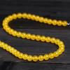 Ágata Amarilla cuentas sueltas semiacabadas DIY pulsera collar cadena de suéter cuentas de joyería cuentas de cristal amarillo materiales hechos a mano