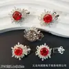 Pulsera Brazalete Collar Joyería de Copo de Nieve con Cierre de Cuentas DIY Corte Rosa Milenio Zirconia