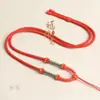 Cordón Ajustable de Nudo de Loto Hecho a Mano para Collares y Colgantes de Jade, Oro, Ágata, Cristal de Alta Calidad