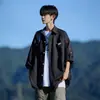 Camisa Masculina com Mangas Longas e Caimento Japonês Outono Inverno 2026 Nova Marca Tendência Solta Casual Plus Size Camisa Jaqueta Masculina