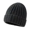Gorro de Mezcla de Lana para Otoño e Invierno, Gorro Unisex de Lana Cálido Engrosado para Clima Frío, Gorro de Punto con Protección para los Oídos para Exteriores, Gorro de Punto de Exportación