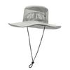 Chapéu de sol para montanhismo masculino atacado verão novo ao ar livre aba larga à prova de vento chapéu protetor solar chapéu de pesca casual verão