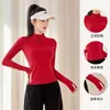 Ropa de Yoga en Oferta para Mujer, Nuevos Tops Redondos para Correr y Fitness, Ropa de Entrenamiento Ajustada de Manga Larga, Chaquetas Deportivas al por Mayor