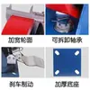 Rodamiento de Rueda Universal 1 Tonelada Rojo Poliuretano Rueda Giratoria Industrial Súper Resistente Equipo Vehículo Móvil Freno Rueda de Metal