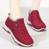 Zapatos de Algodón para Pareja de Viejo Pekín Nuevos para Hombre Invierno con Forro Polar Gruesos Cálidos Nieve Zapatos de Algodón para Papá de Mediana Edad y Viejo Zapatos de Algodón para Hombre