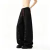 Pantalones de Moda Bordados de Marca de Temporada para Hombre, Pantalones Casuales Rectos Holgados de Moda, Pantalones Deportivos de Chándal para Pareja