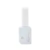 Botella simple cuadrada para esmalte de uñas 15 ml negro y blanco botella vacía para esmalte en gel modelo universal con cepillo y botella dispensadora a prueba de luz