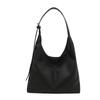 Bolsa de Mão Feminina Estilo Hong Kong Moda 2025 Nova Bolsa de Ombro Retrô Texturizada Verão Bolsa Tote Balde para Deslocamento