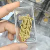 Adesivo de Telefone de Ouro Puro 999 para Riqueza Instantânea, com Adesivo Traseiro, Adesivo de Ouro 2mg, Presente Promocional para Lojas de Ouro em Transmissão ao Vivo