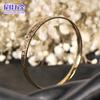 Novo em estoque pulseira gelo quebrado banhada a ouro 24k pulseira sólida flash joias femininas anel pulseira