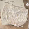 Pantaletas Florales de Seda de Hielo, Sin Costuras y Transpirables, Estampado Fresco, Refuerzo Antibacteriano, Braguitas de Cintura Media para Mujer