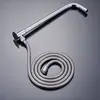 Barra de ducha de acero inoxidable, cabezal de ducha, tubería de ducha, cabezal de rociador para baño, tubería en forma de 7 de 4 puntos, soporte de montaje para cabezal de ducha, soporte fijo